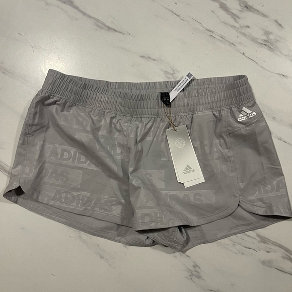 Adidas Women's Shorts Adidas Pacer Woven Deboss Shorts - Picture 2 of 5